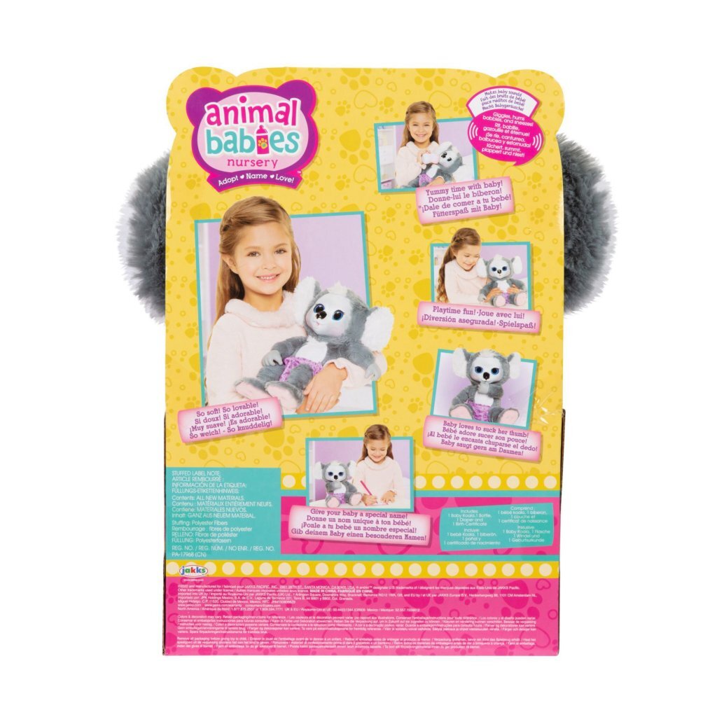 Jakks jaks animaux bébés koala + son