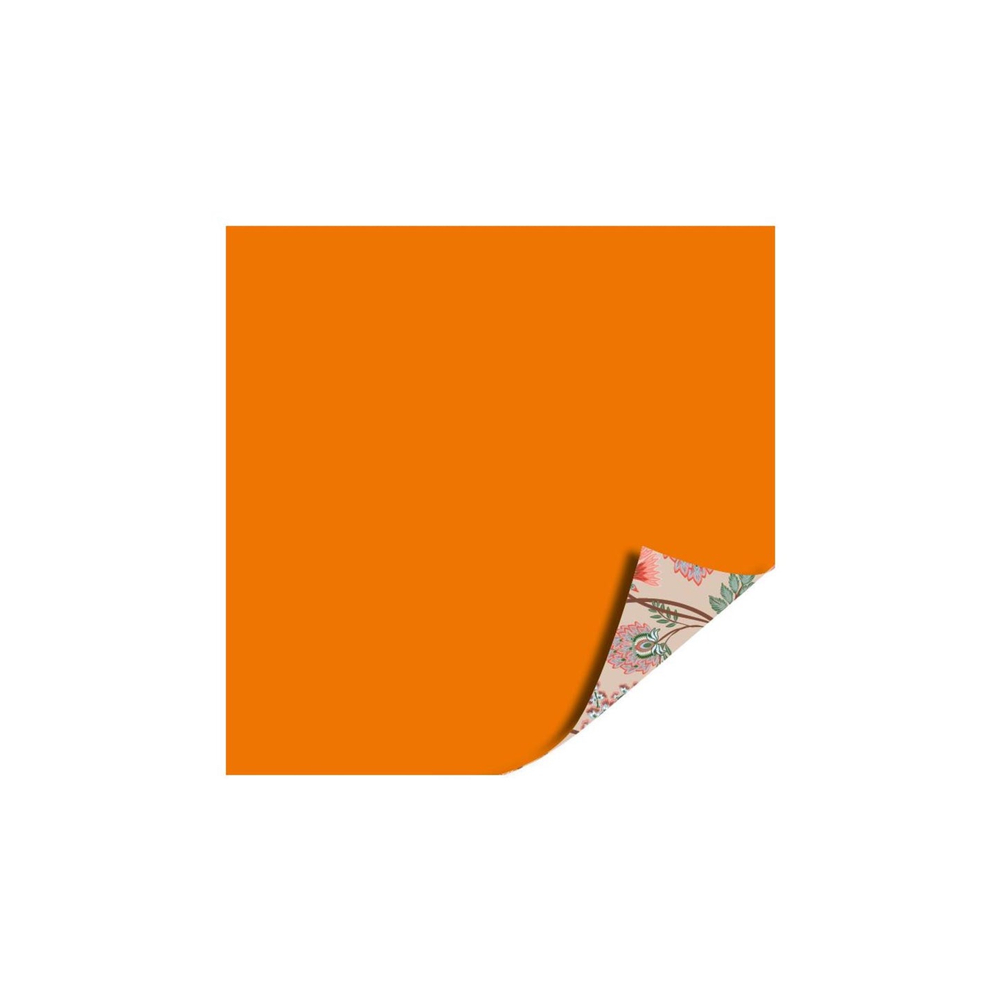 Rouleau de comptoir de plan de caisse 40cm 100m boho bloom orange