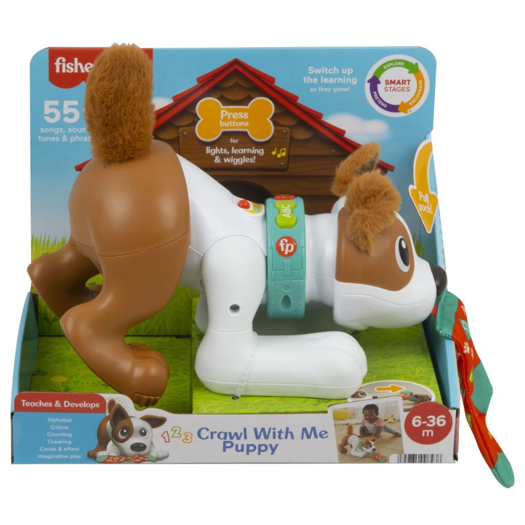 Fisher Price ramper avec moi chiot + lumière et son