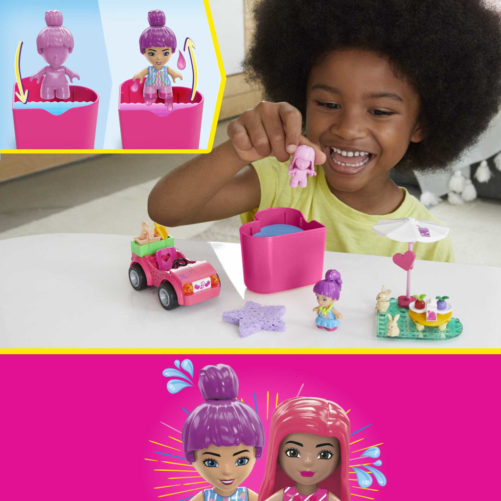 Jouets de construction convertibles Mega Bloks Mega Barbie Color Reveal