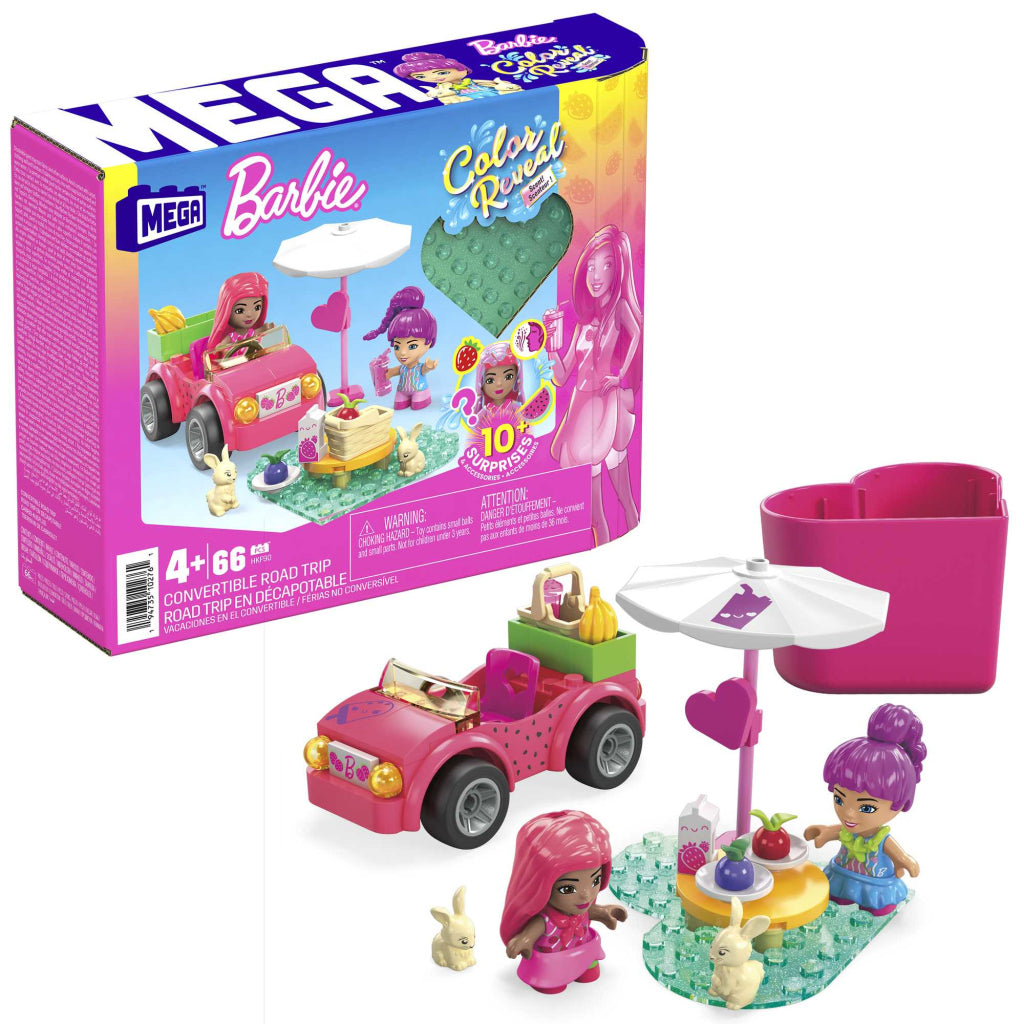 Jouets de construction convertibles Mega Bloks Mega Barbie Color Reveal