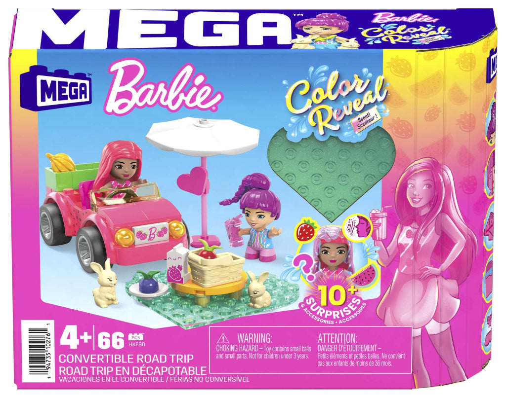Jouets de construction convertibles Mega Bloks Mega Barbie Color Reveal