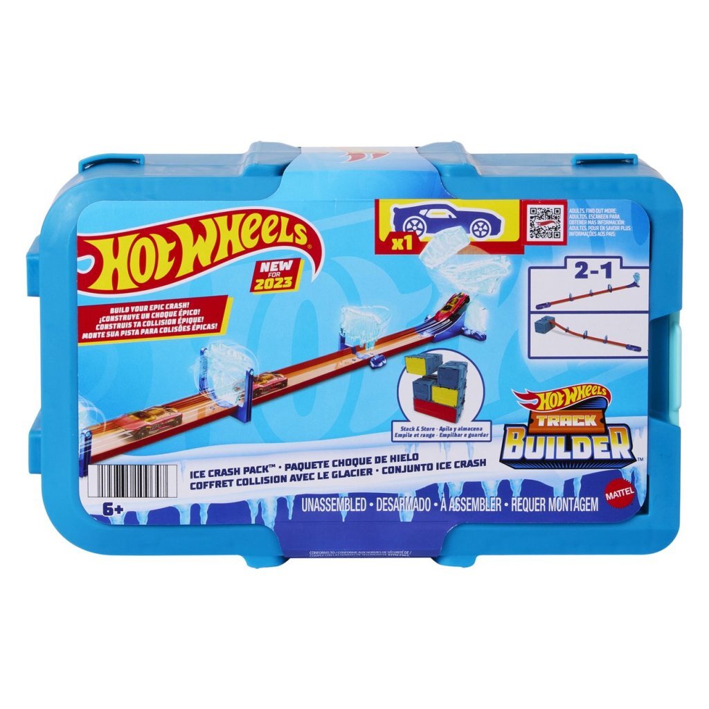 Hot Wheels Track Builder Icy Crash Set