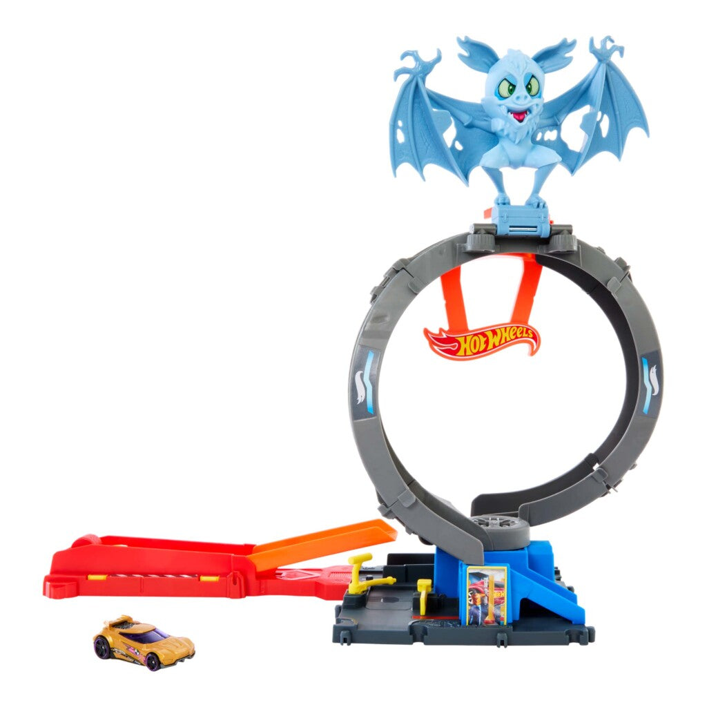 Set jeu de boucle d'attaque de chauve-souris Hot Wheels