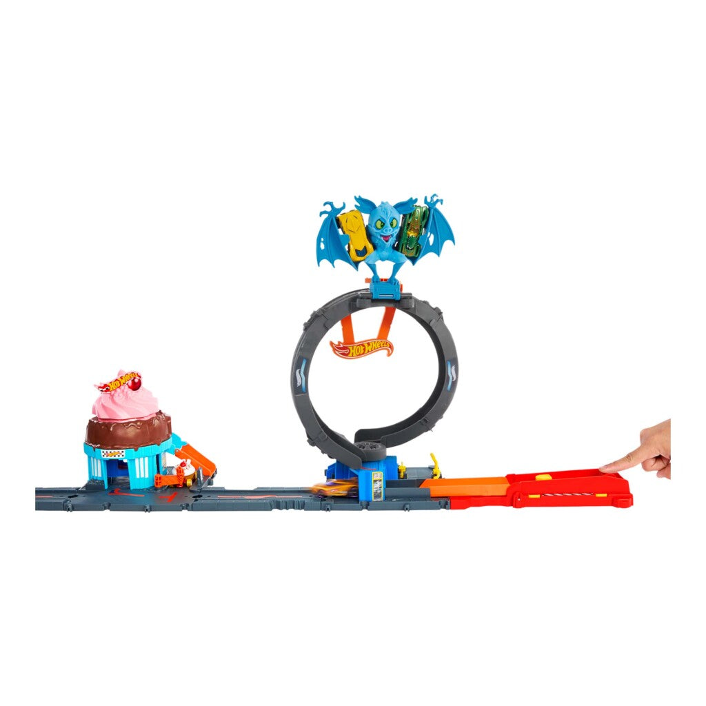 Set jeu de boucle d'attaque de chauve-souris Hot Wheels