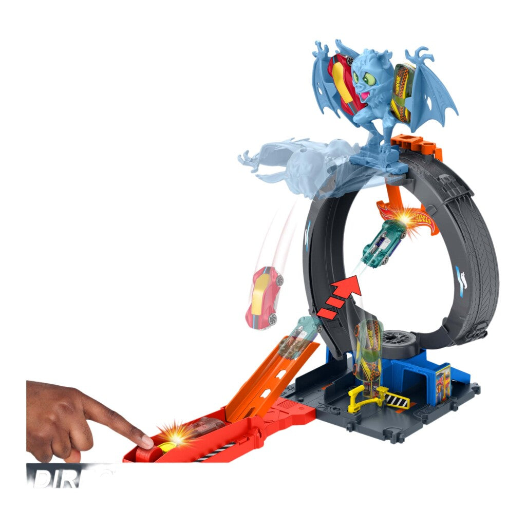 Set jeu de boucle d'attaque de chauve-souris Hot Wheels
