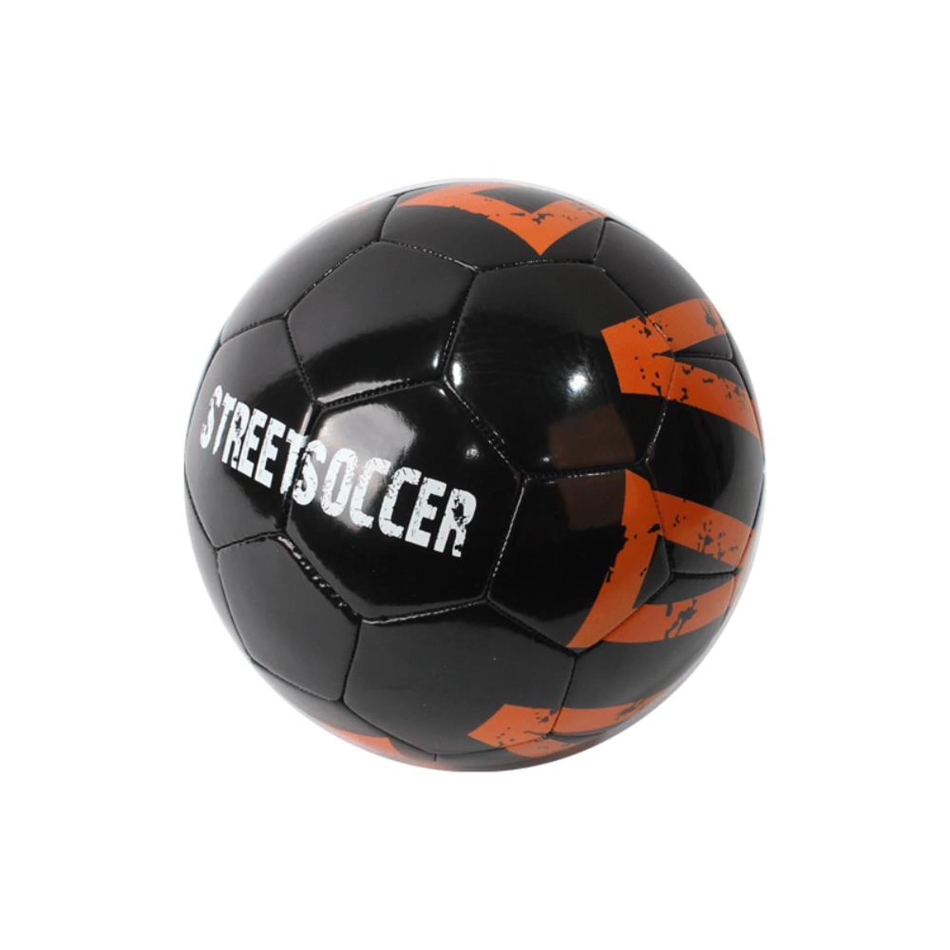 Ballon de football en PVC streetfootball taille 5 noir