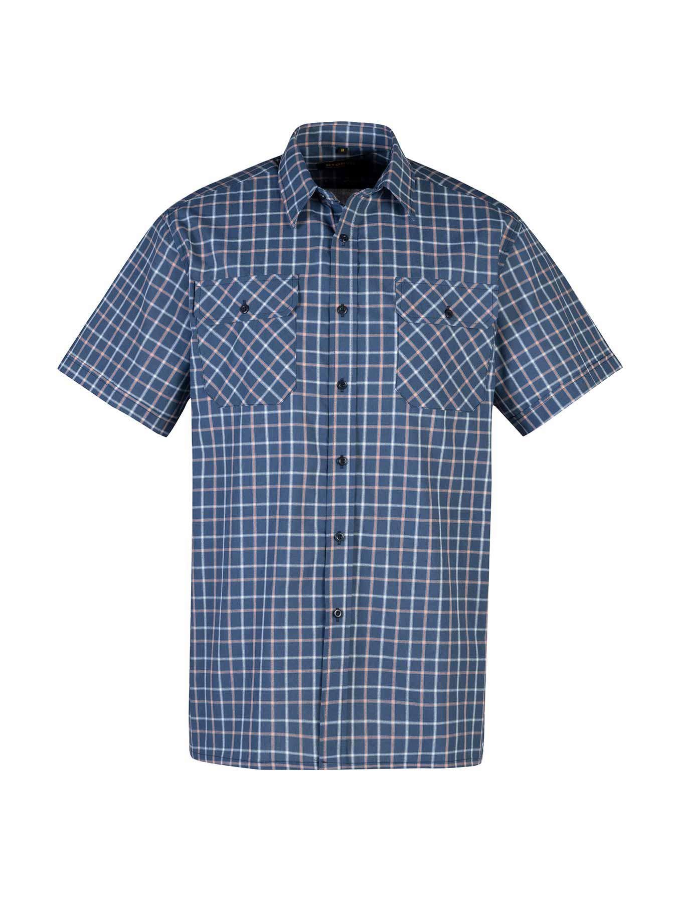 Storvik chemise à carreaux manches courtes design à carreaux 44 xxxxl