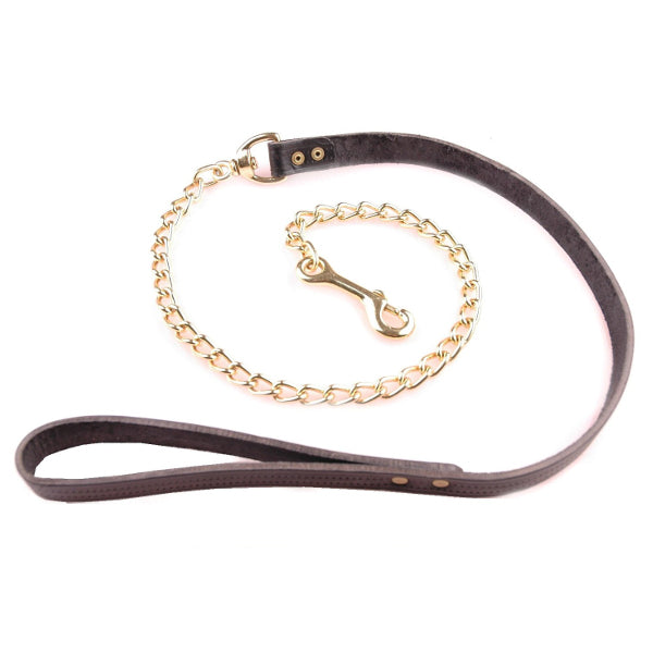 Produits ligne de licol pour inspection, cuir noir