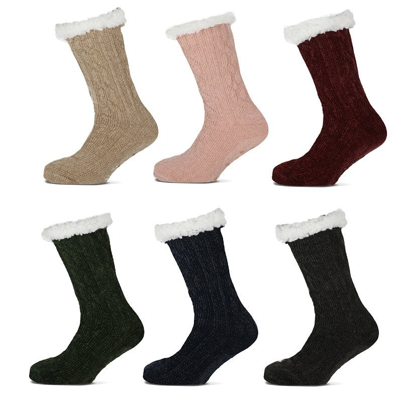 Homesocks basset chenille assortiment de câbles 30 paires