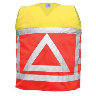 Produits gilet haute visibilité contrôleur de la circulation orange-jaune et 471 ml