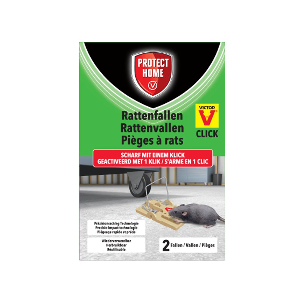 Pro-tect 1066345 - piège à rats en plastique 2 pièces | 2 pièces