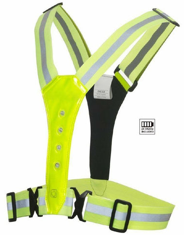 Gilet de sécurité de course LED,