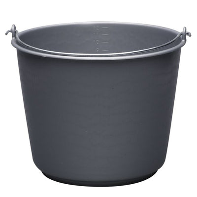 Seau de chantier plastique gris 12l