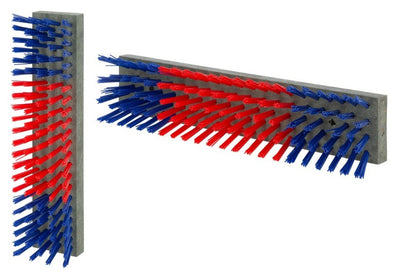Brosse à bétail nylon bleu-rouge-bleu 50x10cm