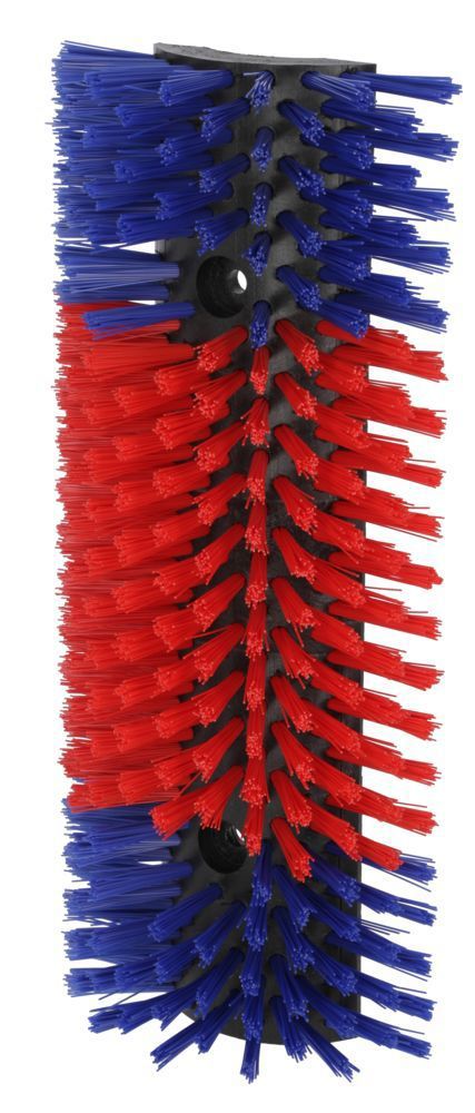Brosse à vaches semi-circulaire brosse à bovins bleu-rouge