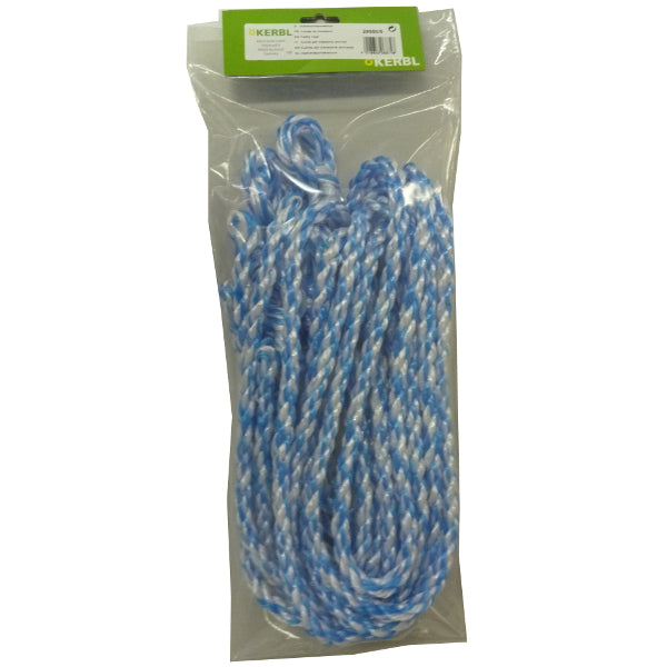 Cordes de vache nylon bleu blanc 200cm 12mm 5 pièces