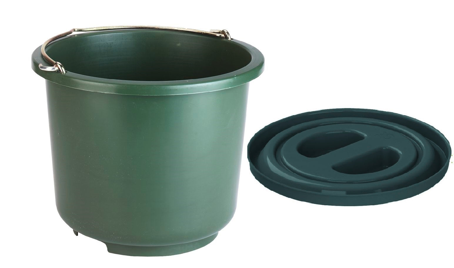 Seau construction stable plastique stable vert 12l