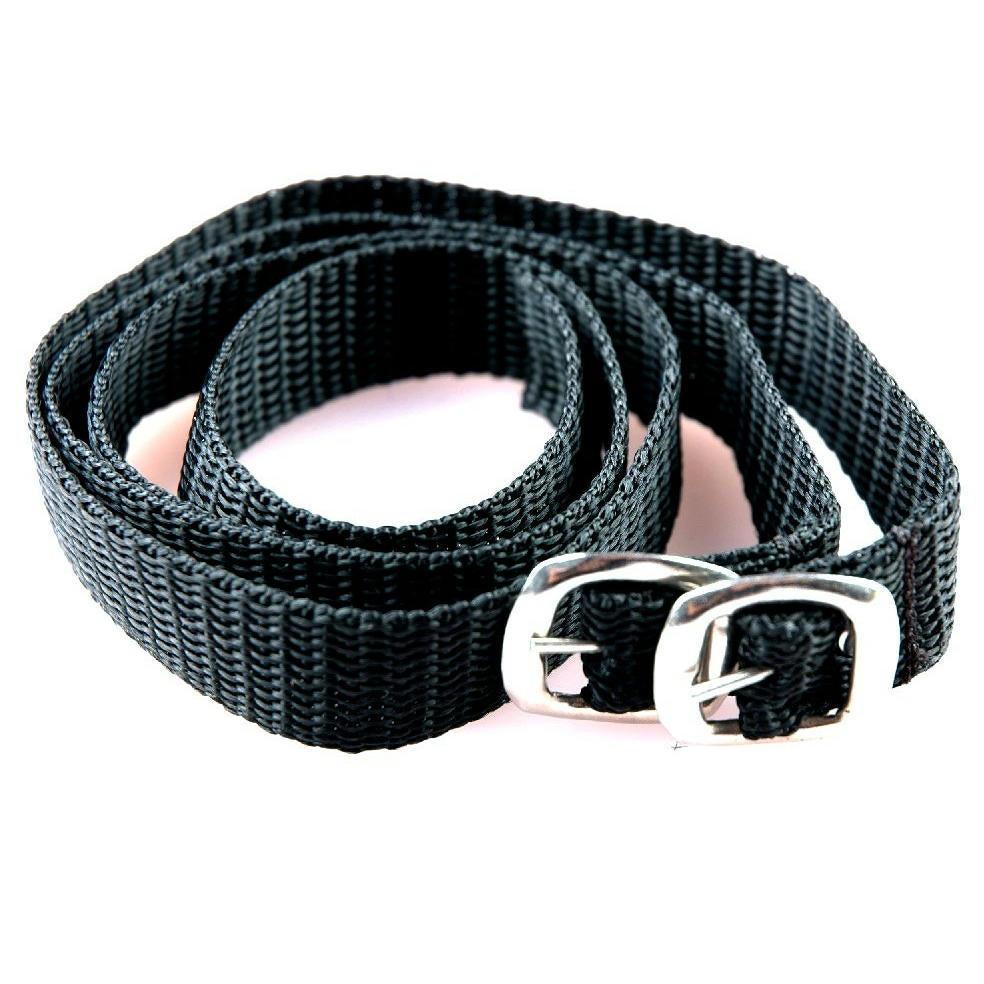 Sangles d'éperons noires 50cm