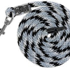 Corde de cou mustang mousqueton crochets argent-noir-blanc
