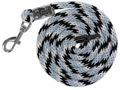 Corde de cou mustang mousqueton crochets argent-noir-blanc