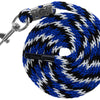 Mousqueton longe mustang bleu royal noir blanc