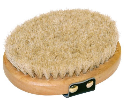 Brosse cocooning ovale dos en bois crin de cheval brushco