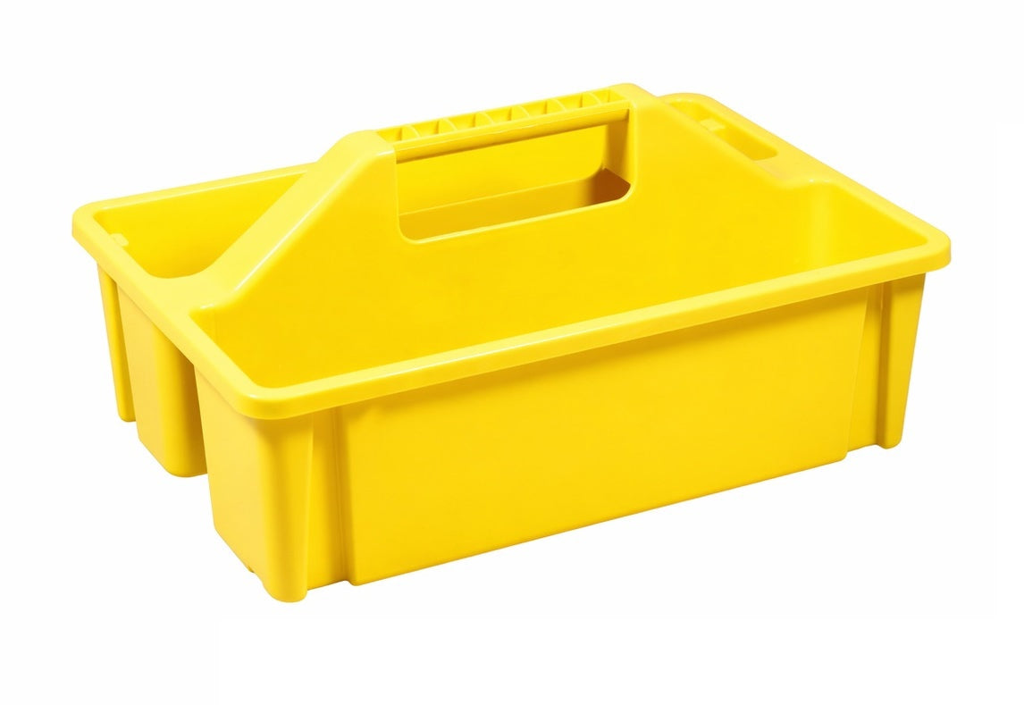 Produits bac de nettoyage bac à outils plastique ouvert jaune