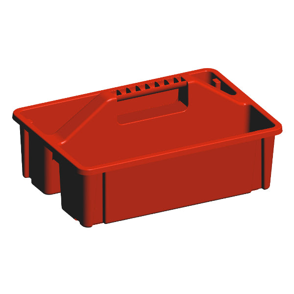 Produits bac de nettoyage bac à outils plastique ouvert rouge