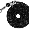 Crochet anti-panique réfléchissant en argent noir