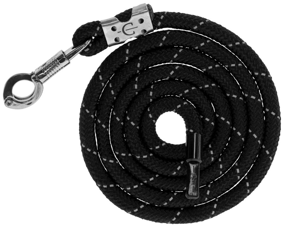 Crochet anti-panique réfléchissant en argent noir