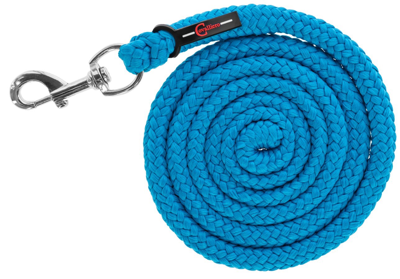 Ligne de plomb avec mousqueton hippo pe bleu