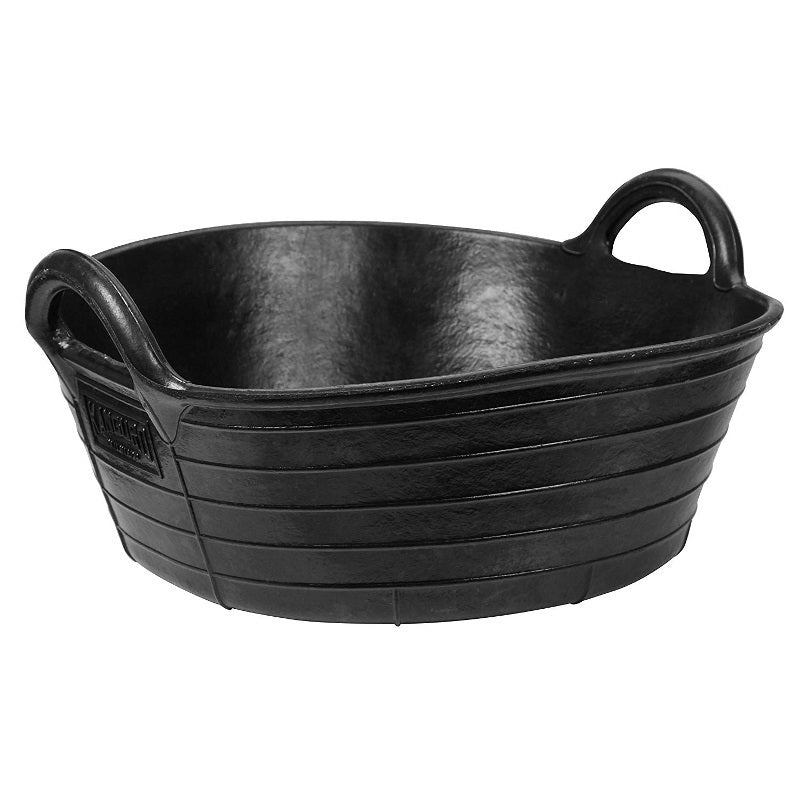 Bol alimentaire en caoutchouc noir 20l