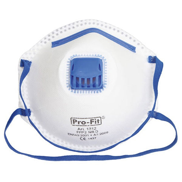 Masque anti-poussière avec valve poussières fines nocives ffp2 %c3%a0 3 pcs