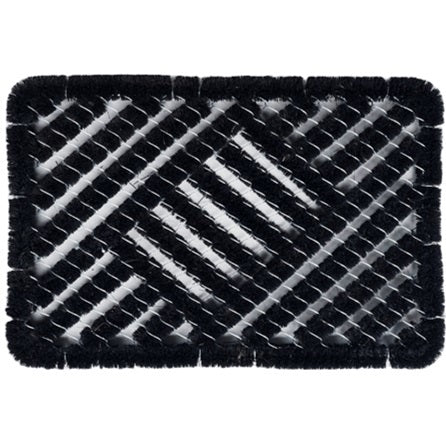 Paillasson en brosse coco noir 40x60cm