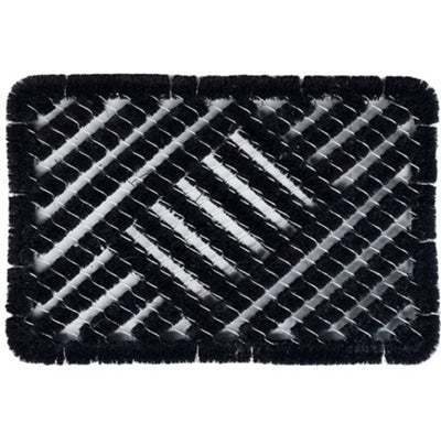 Paillasson en brosse coco noir 40x60cm