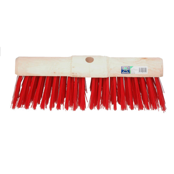 Balai municipal Mm eurotool 45cm fibre synthétique rouge mm