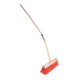 Balai municipal Mm eurotool 45cm fibre artificielle rouge mm manche ergo 170cm