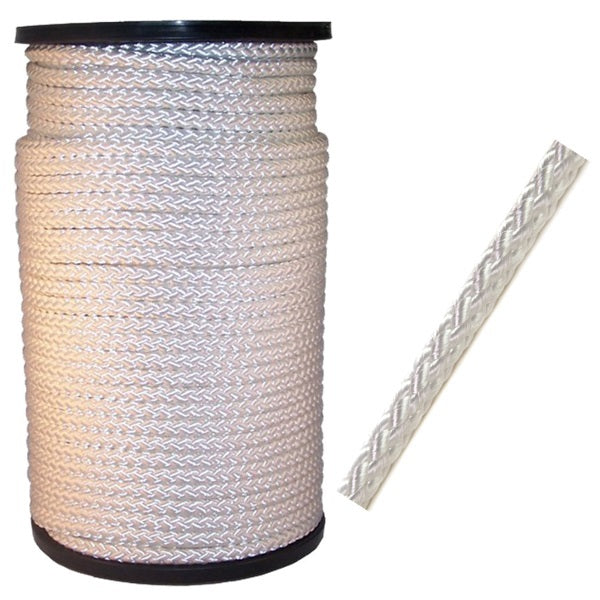 Produits corde nylon tressée blanche 3mm 100m