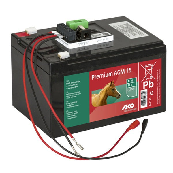 Batterie polaire Ako premium agm 15 ah ensemble complet
