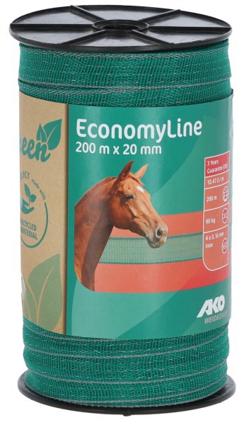 Ruban Ako economyline 200m 20mm vert gris 4x016mm