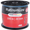 Ako Platinumline ruban d'avertissement 20 mm blanc-bleu 200 m