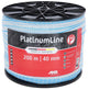 Ako Platinumline ruban d'avertissement 40 mm blanc et bleu 200m