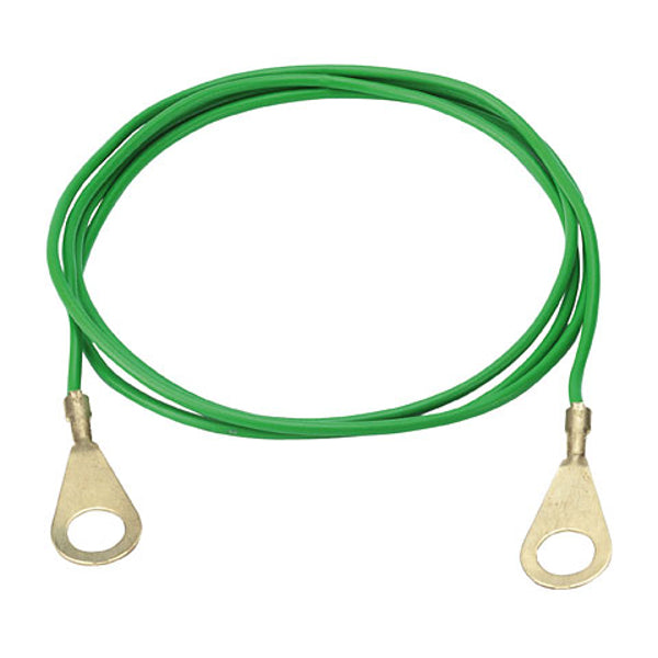 Câble de connexion terre Ako vert 2 yeux