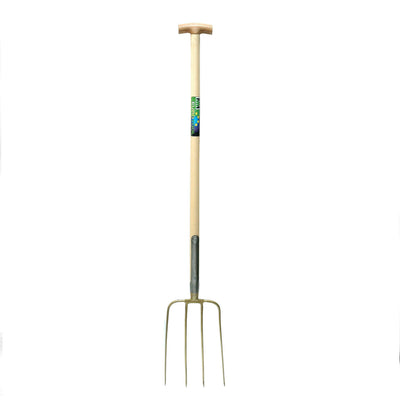 Mm eurotool products fourche à fumier 4tds manche à ressort fixe 100cm