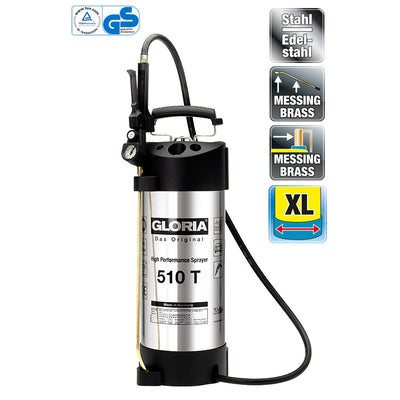 Pulvérisateur à pression Gloria 510t inox 10 litres