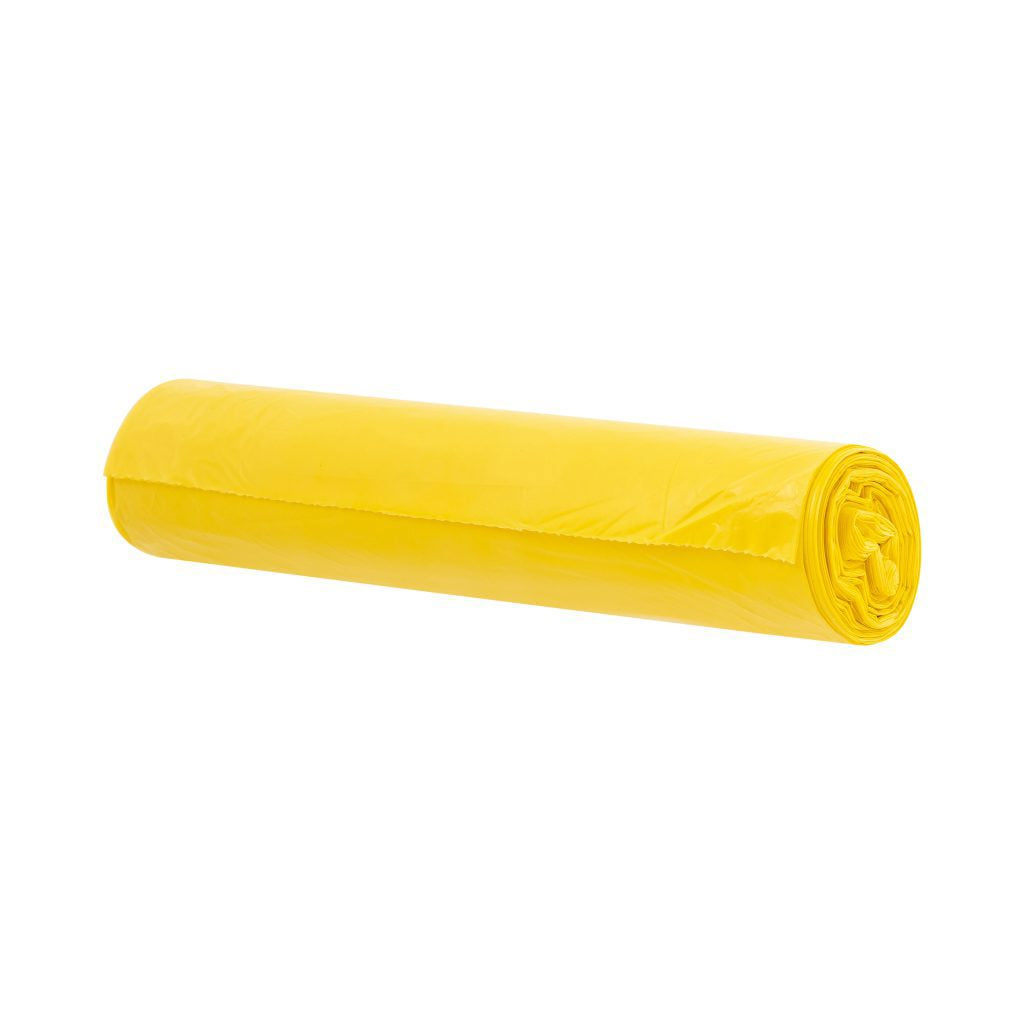 Sacs poubelles sacs poubelles à pédale jaune 60 litres 15 pcs