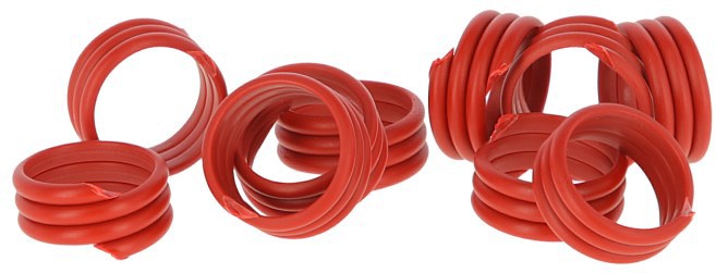Anneaux de poulet 16mm rouge 20 pièces