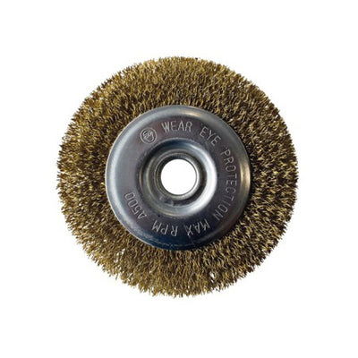 Brosse en fil en acier en acier Gloria Brass Coate