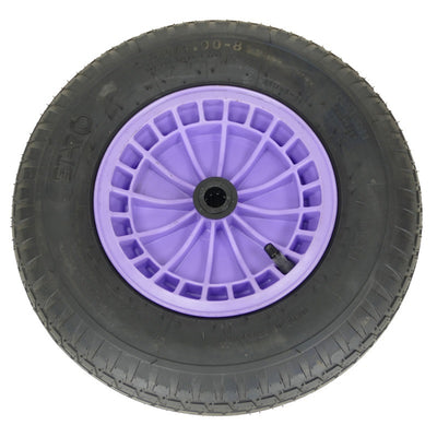 Roue Fort 480400x8 pneu 4ply jante plastique lavande zas